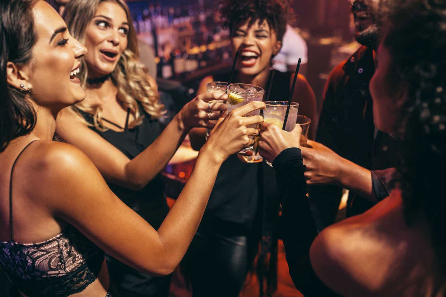 people enjoying drinks