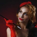 woman performing at a burlesque show