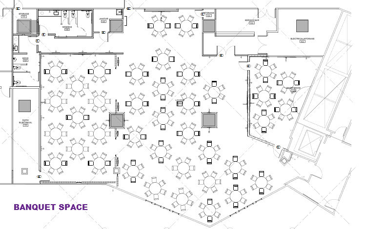 1923 Banquet Space Floor Plan