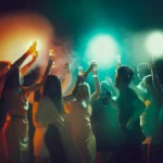 Guests celebrating unique birthday and bachelor party at 1923 Prohibition Bar, a bourbon and whisky bar in Las Vegas Strip for private events and parties